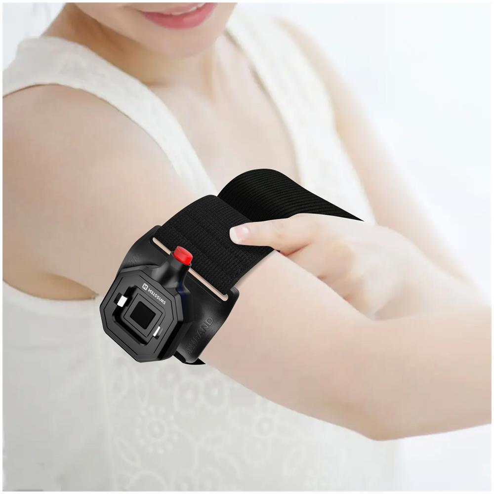 Fascia Da Braccio Sportiva Per Smartphone Con Adattatore Easy Lock Nero - Foto 5