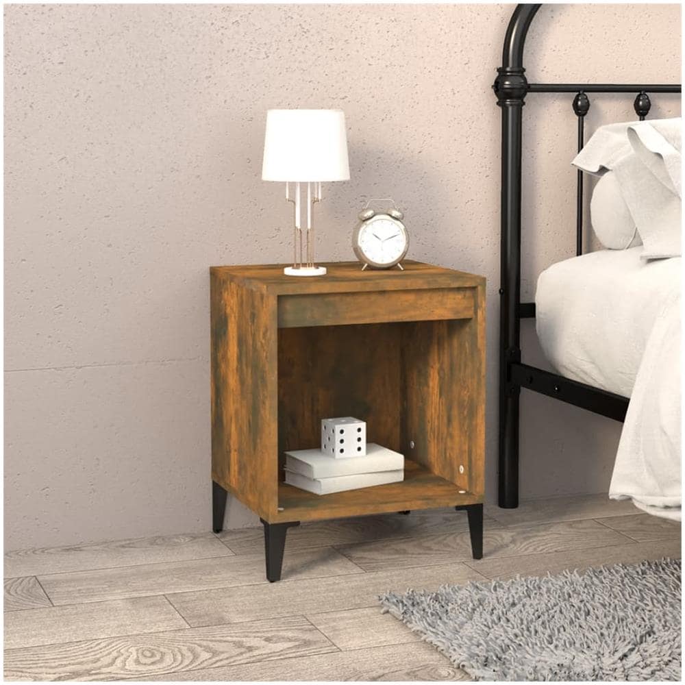 Comodino Rovere Fumo 40x35x50 Cm - Foto 1