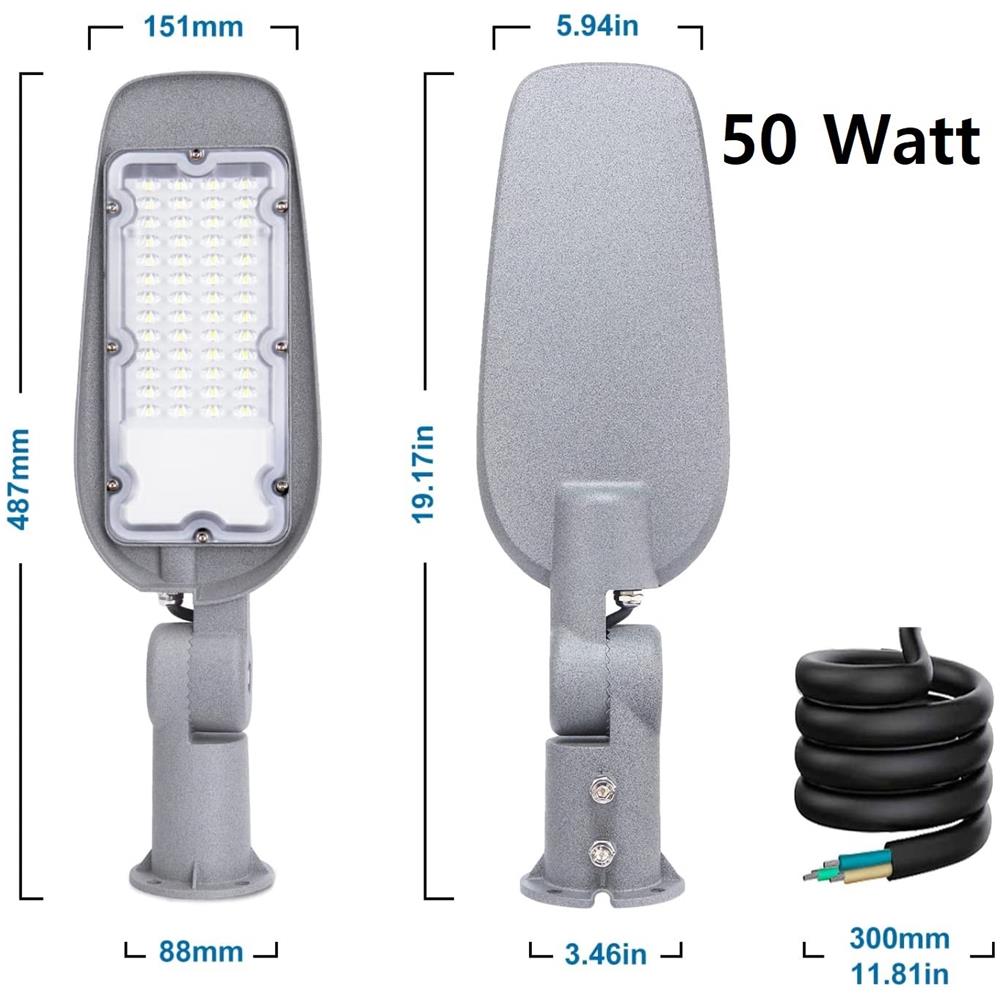 Aigostar Lampione Led Ip65 Impermeabile Ik07 Per Parcheggio Luce Per Strada Scuola - 200 Watt - Foto 1