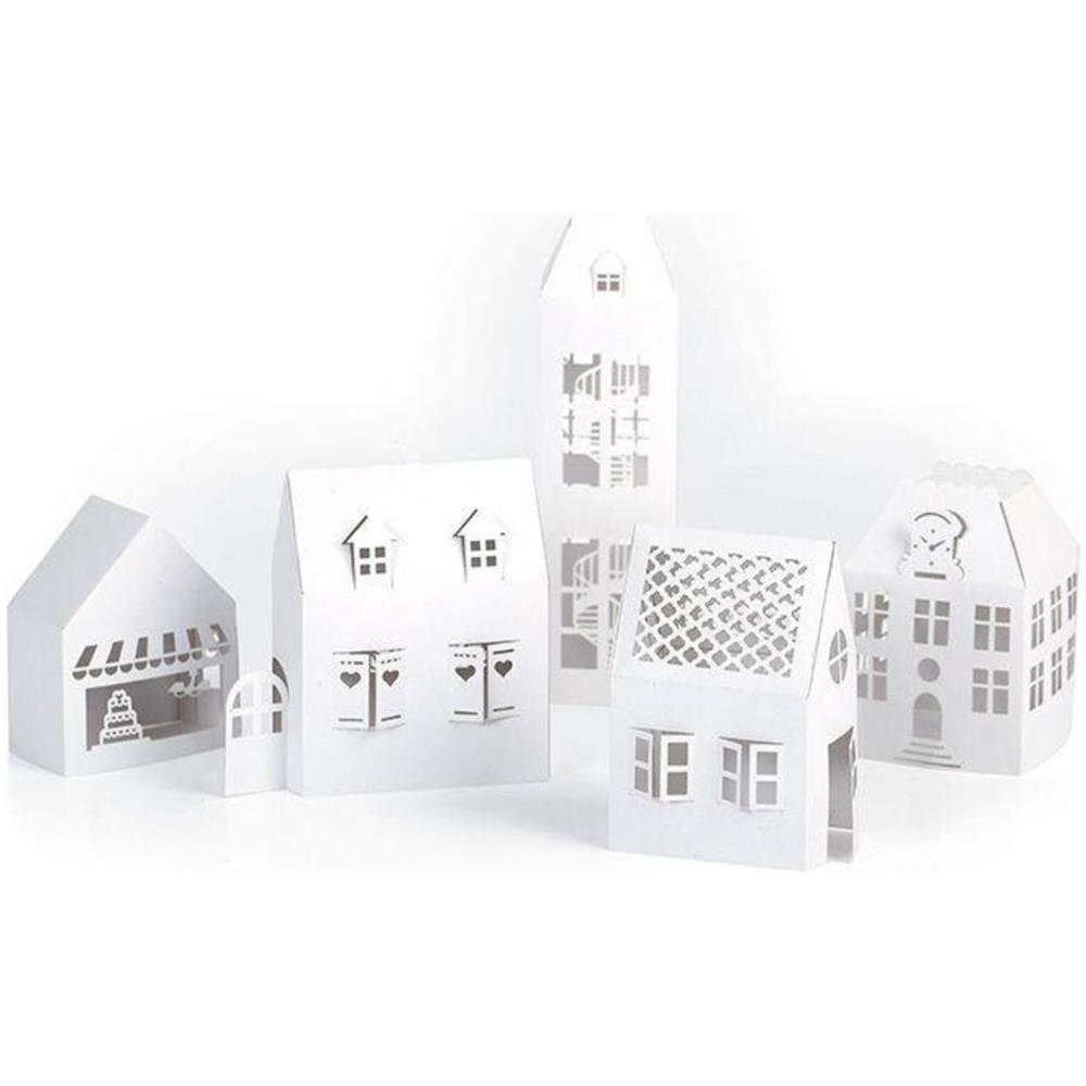 15 Case Bianche Da Assemblare Da Soli 19 X 5,5 X 4,5 Cm - Foto 1