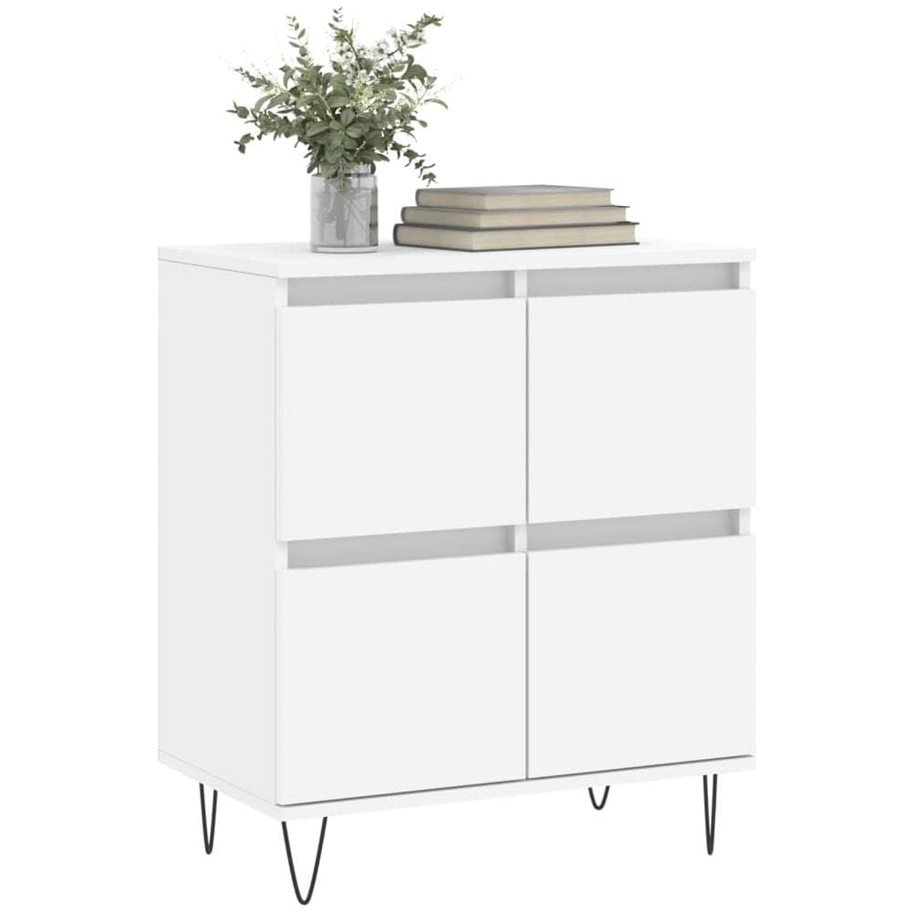 Credenza Bianca 60x35x70 Cm In Legno Multistrato - Foto 3