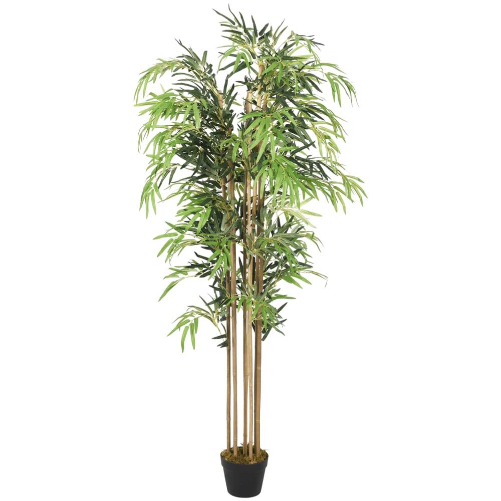 Albero Bambù Artificiale 1095 Foglie 150 Cm Verde - Foto 1