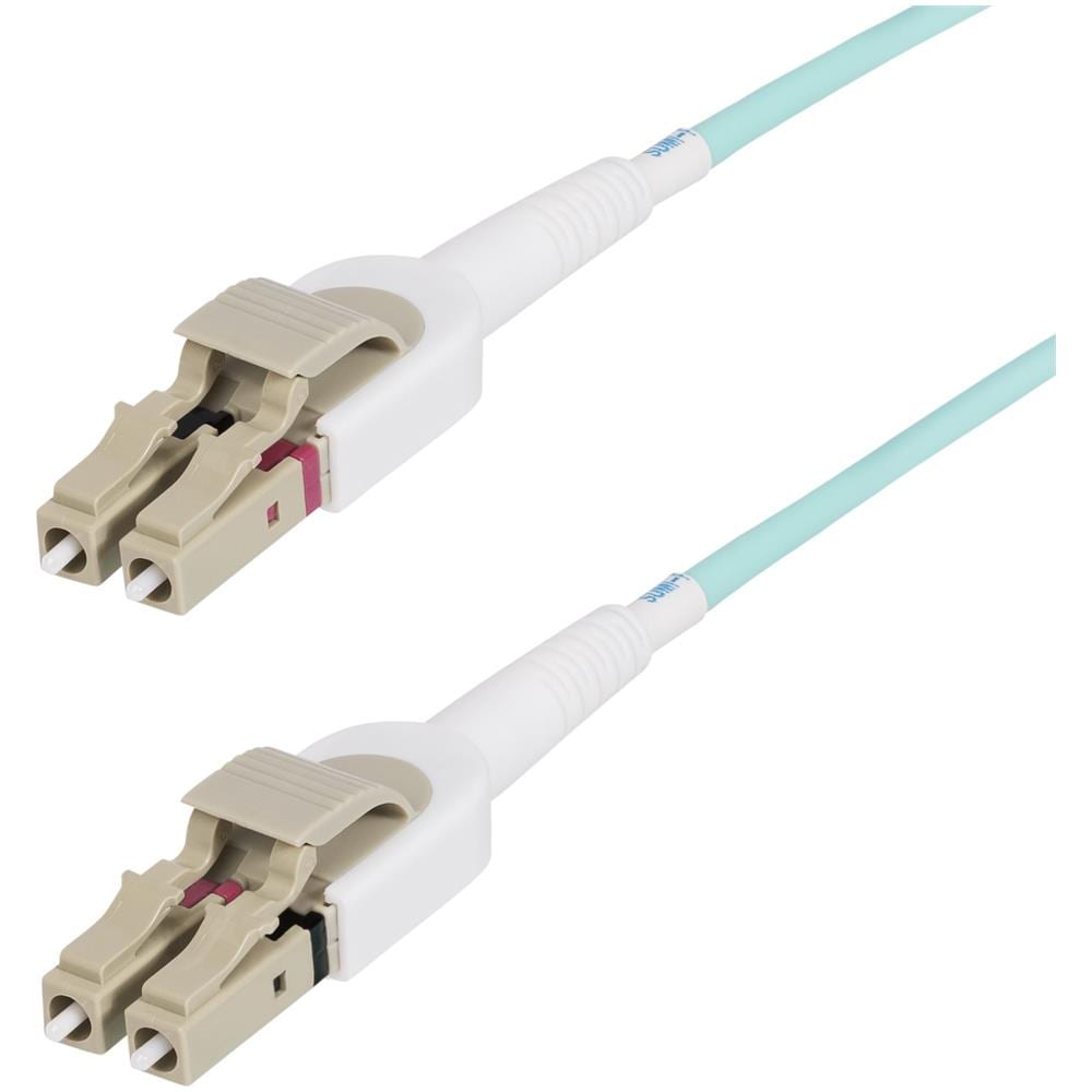 Cavo in fibra ottica multimodale OM4 LC a LC (UPC) commutabile con linguette push-pull, 5m, 50/125µm, Reti 100G, Bassa perdita di inserzione, Cavo patch /bretella in fibra ottica LSZH - Foto 1
