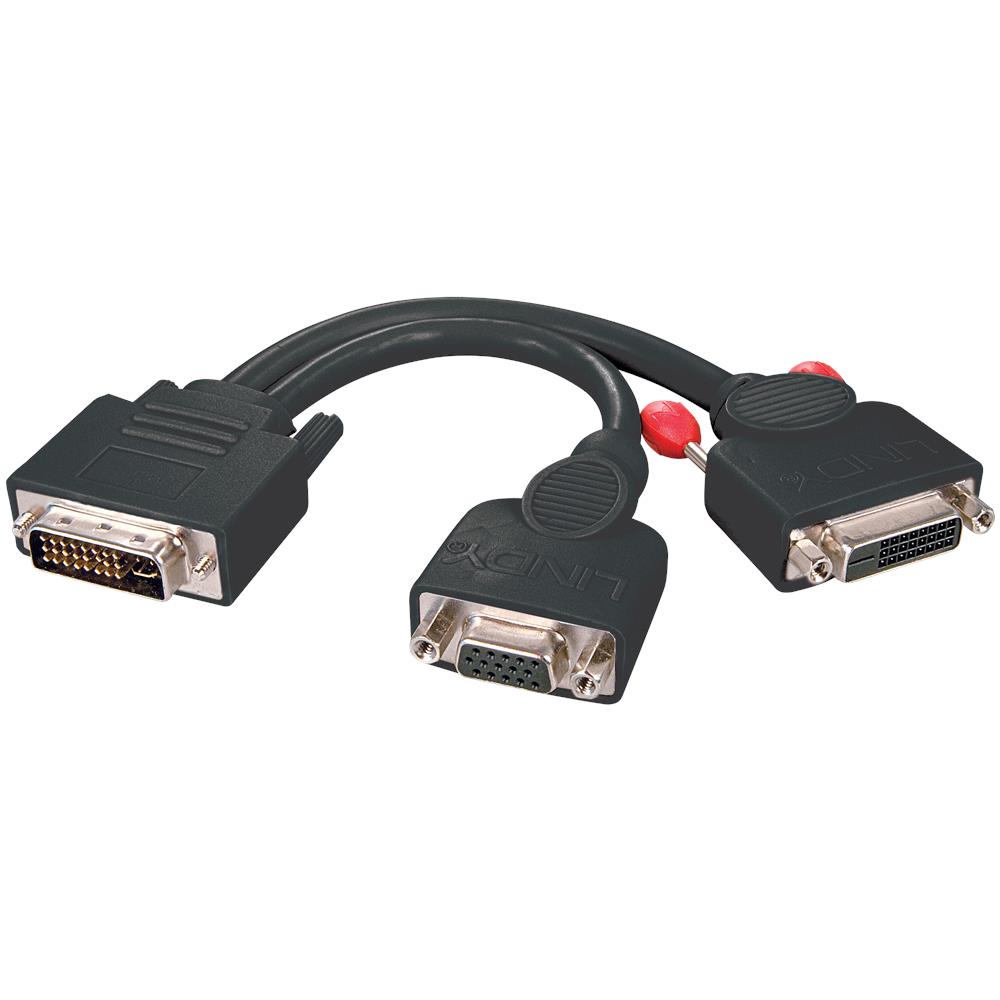 Cavo Splitter DVI-I / VGA & DVI-D Dual Link, nero - Foto 2