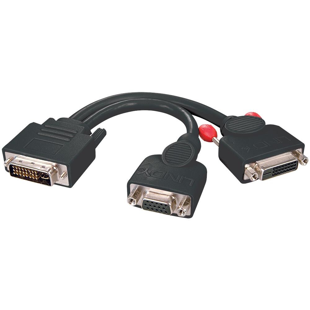 Cavo Splitter DVI-I / VGA & DVI-D Dual Link, nero - Foto 1