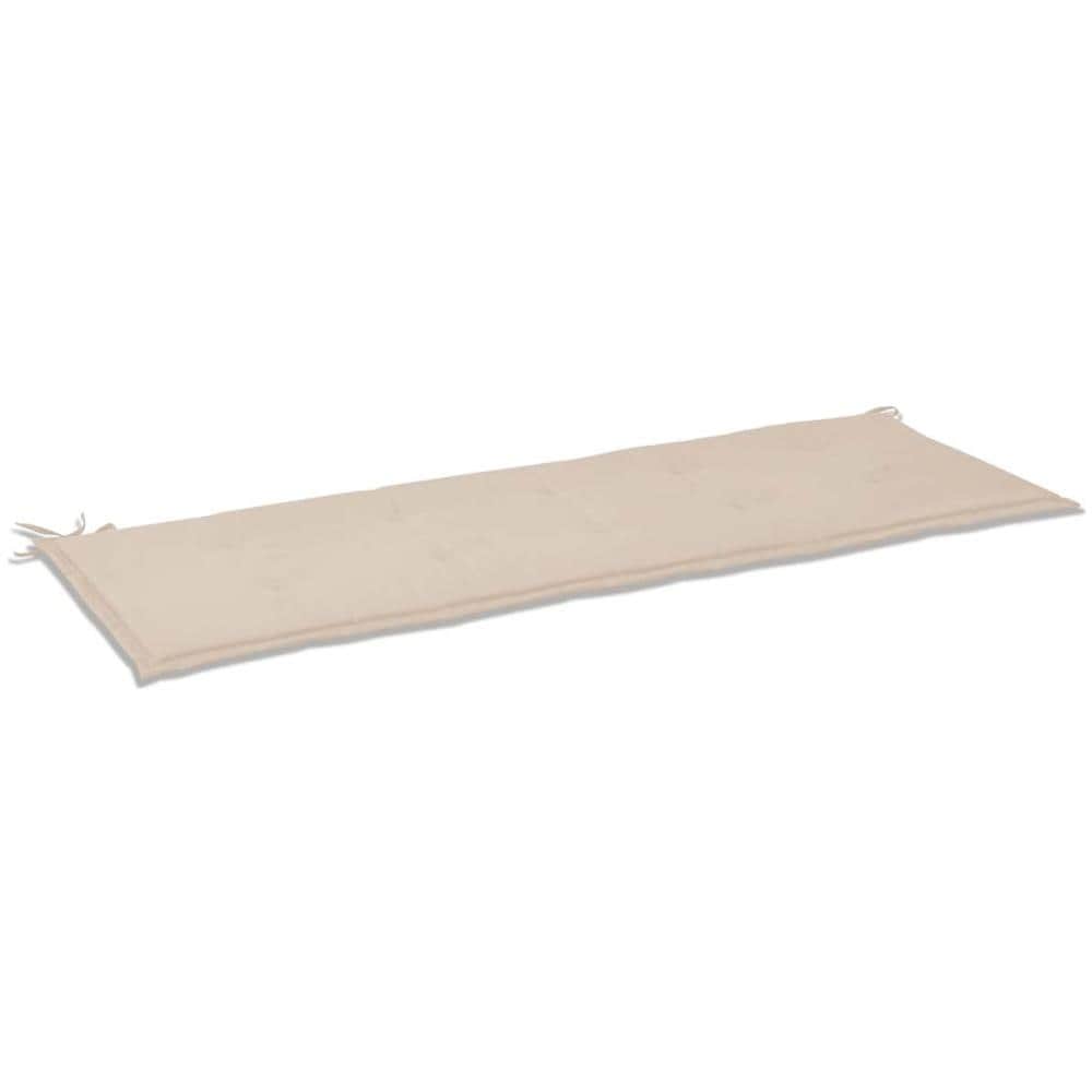 Cuscino per Panca da Giardino Crema 150x50x4 cm - Foto 2