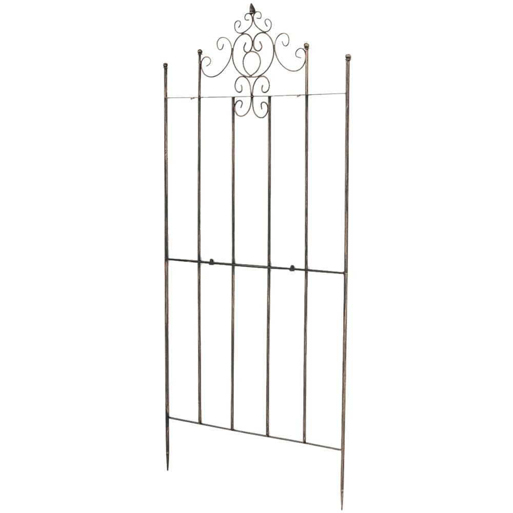 Clp Griglia In Metallo Per Rampicanti Paula Ferro Dimensioni: 170 X 85 Cm Spessore Delle Sbarre: 1.5 Colori A Scelta Bronzo - Foto 1