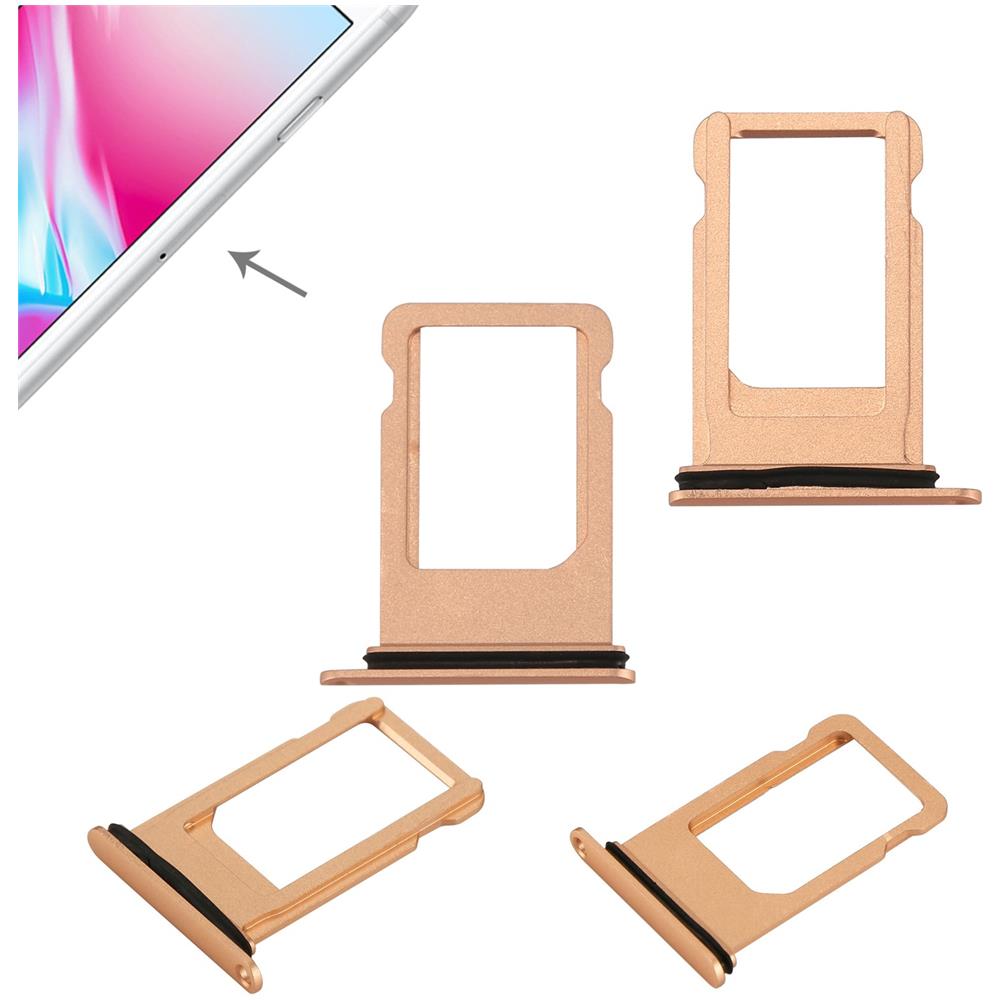 Ricambio Cassetto Tray Porta Sim Card Slot Gold Oro Per Apple Iphone 8 - Foto 2