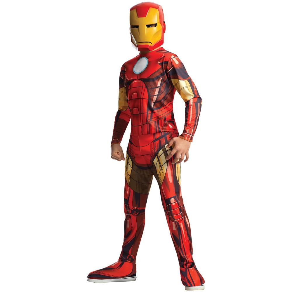 Travestimento Classico Da Iron Man Avengers Per Bambino - Taglia: 7/8 Anni (117/128 Cm)  - Foto 1