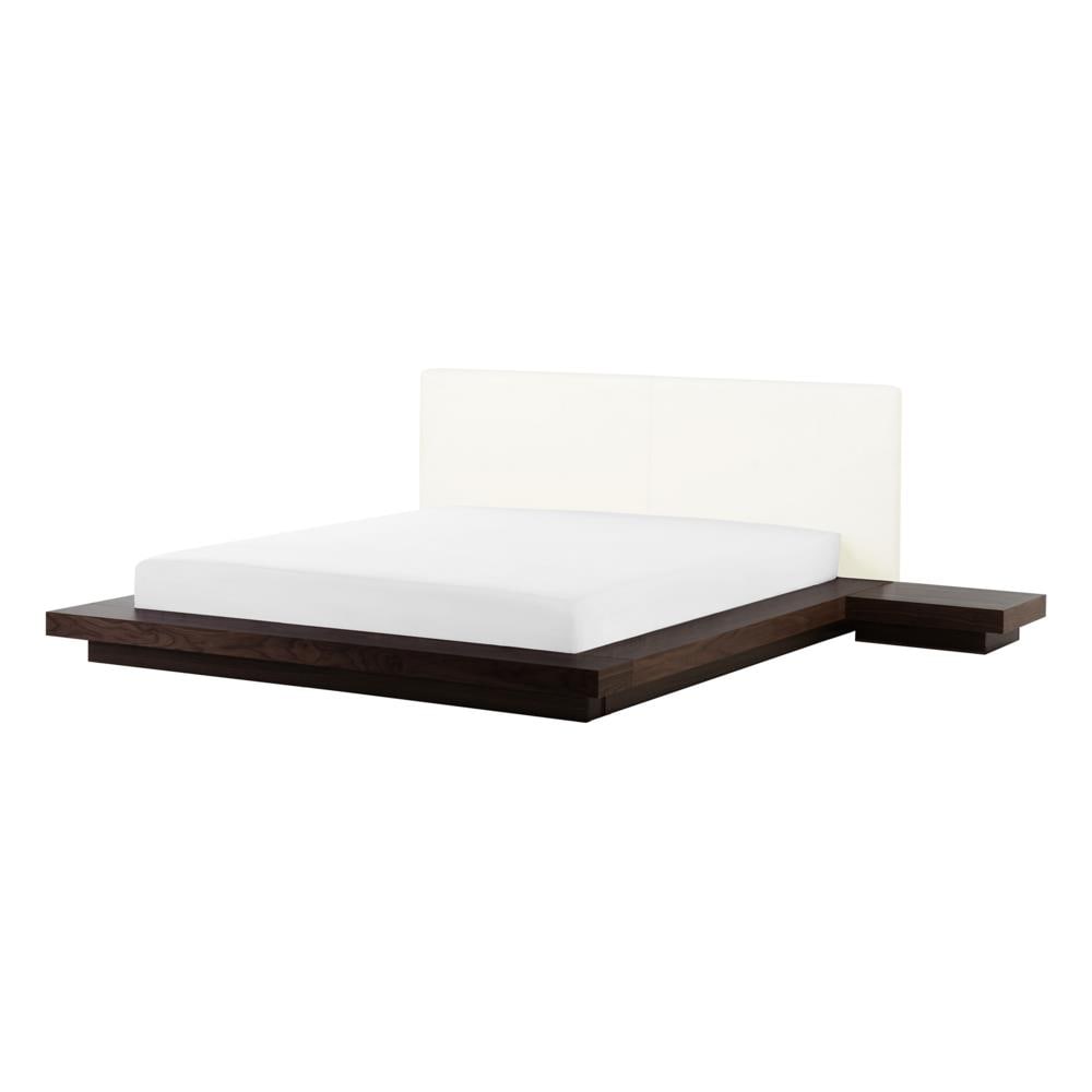 Letto Color Legno Scuro 160 X 200 Cm Zen - Foto 2