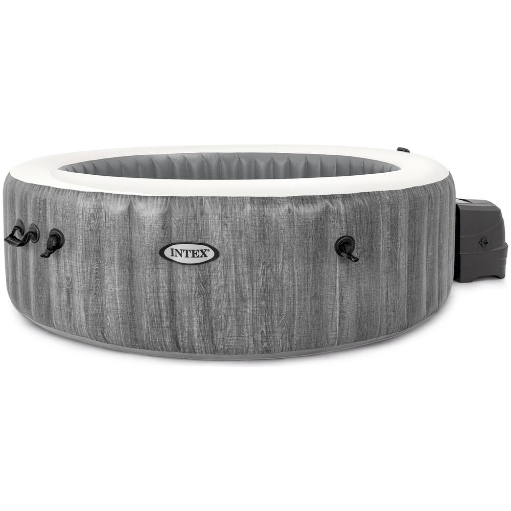 28442 Idromassaggio Gonfiabile Deluxe Rotonda Greywood 216x71 Cm - Foto 1