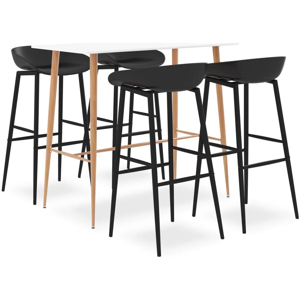 Set da Bar 5 pz Bianco e Nero - Foto 1