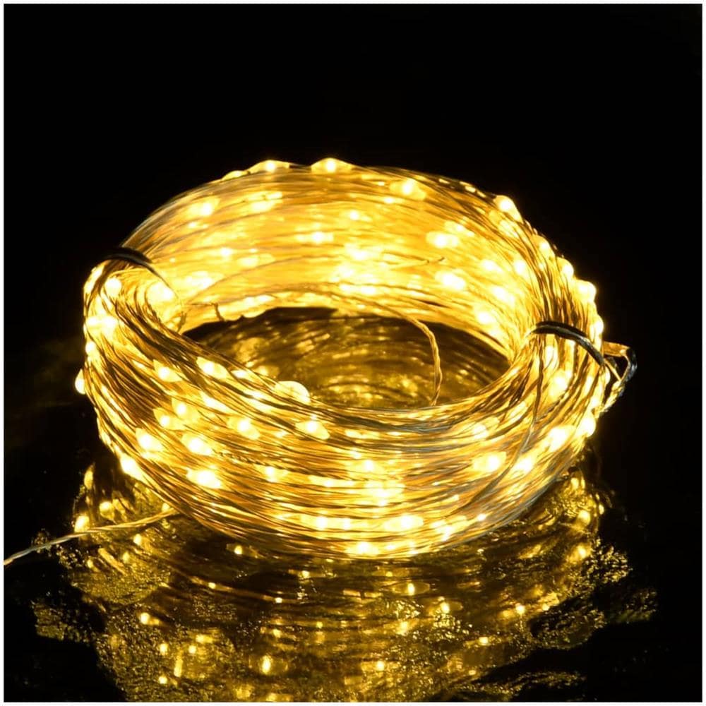 Filo Di Micro Lucine A Led 40m 400 Led Bianco Caldo 8 Funzioni - Foto 2