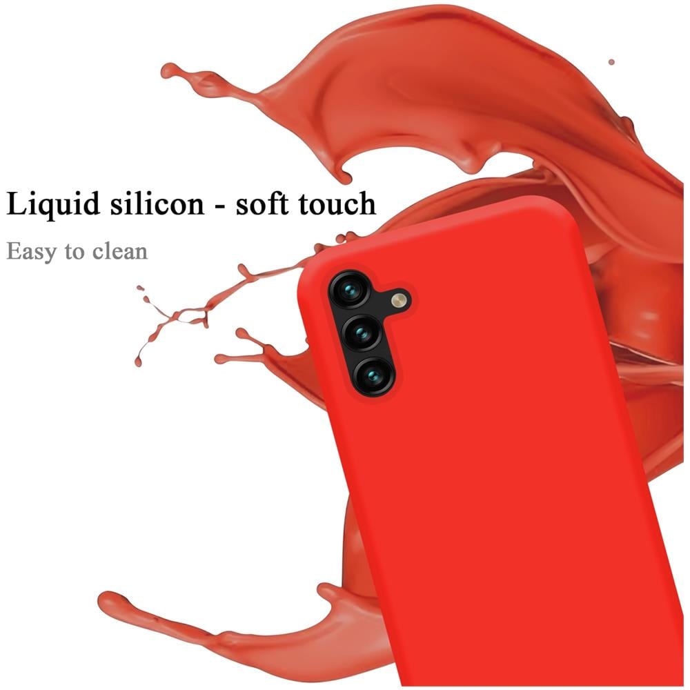 Custodia Compatibile Con Samsung Galaxy A13 5g In Liquid Rosso - Coperchio Protettivo In Silicone Tpu Flessibile - Foto 2