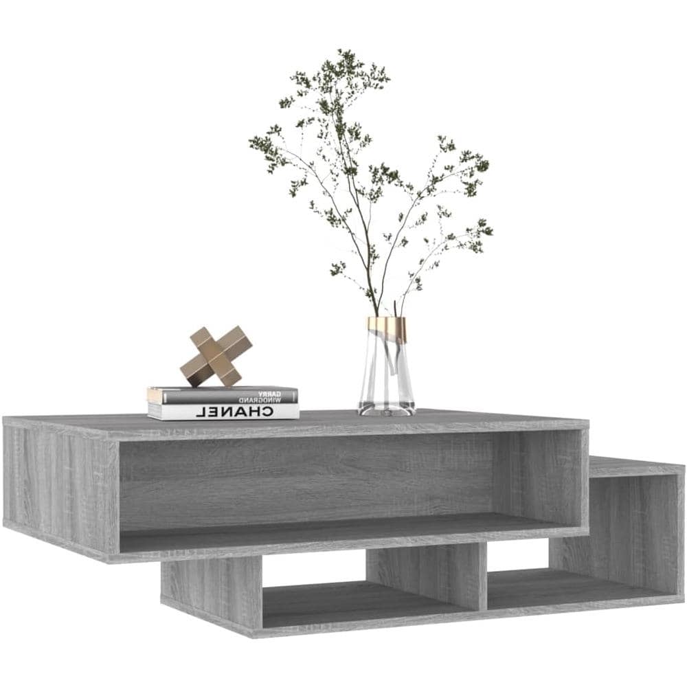 Tavolino Da Salotto Grigio Sonoma 105x55x32cm Legno Multistrato - Foto 3