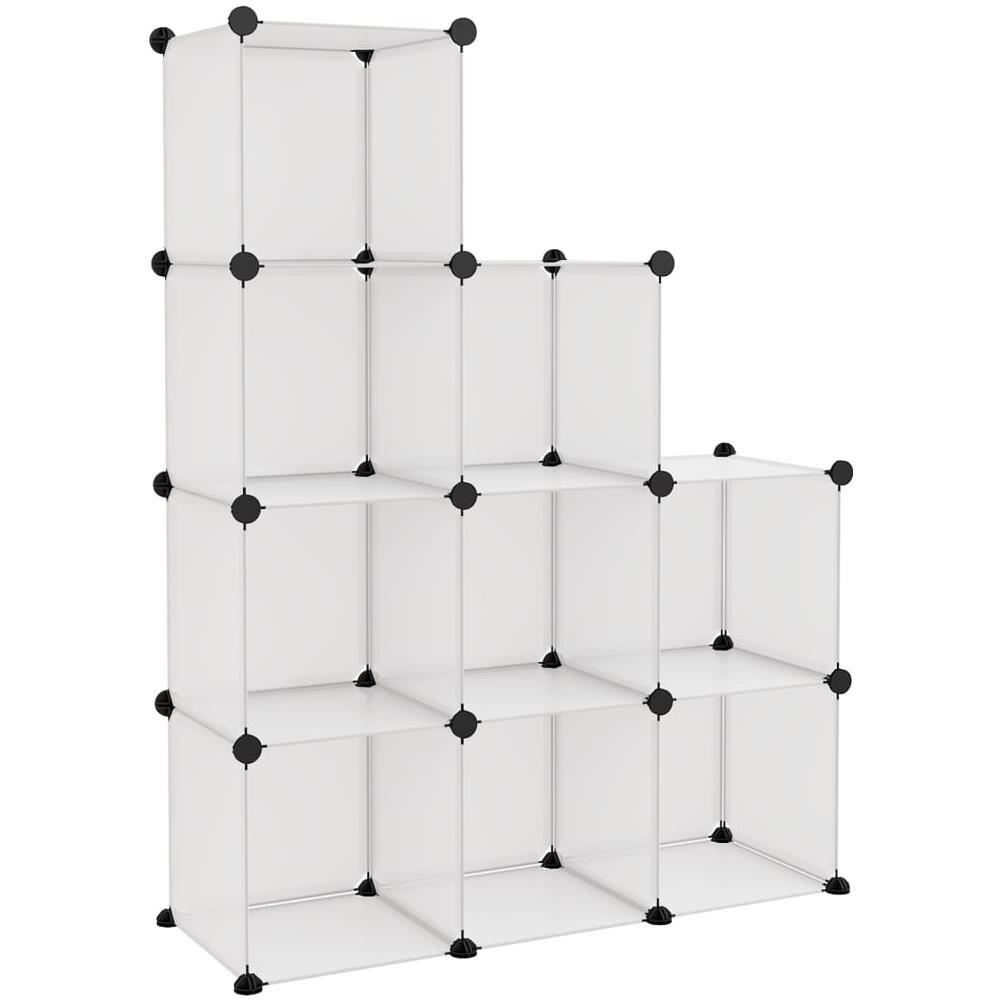 Organizzatore Portaoggetti Con 9 Cubi Trasparenti In Pp - Foto 2