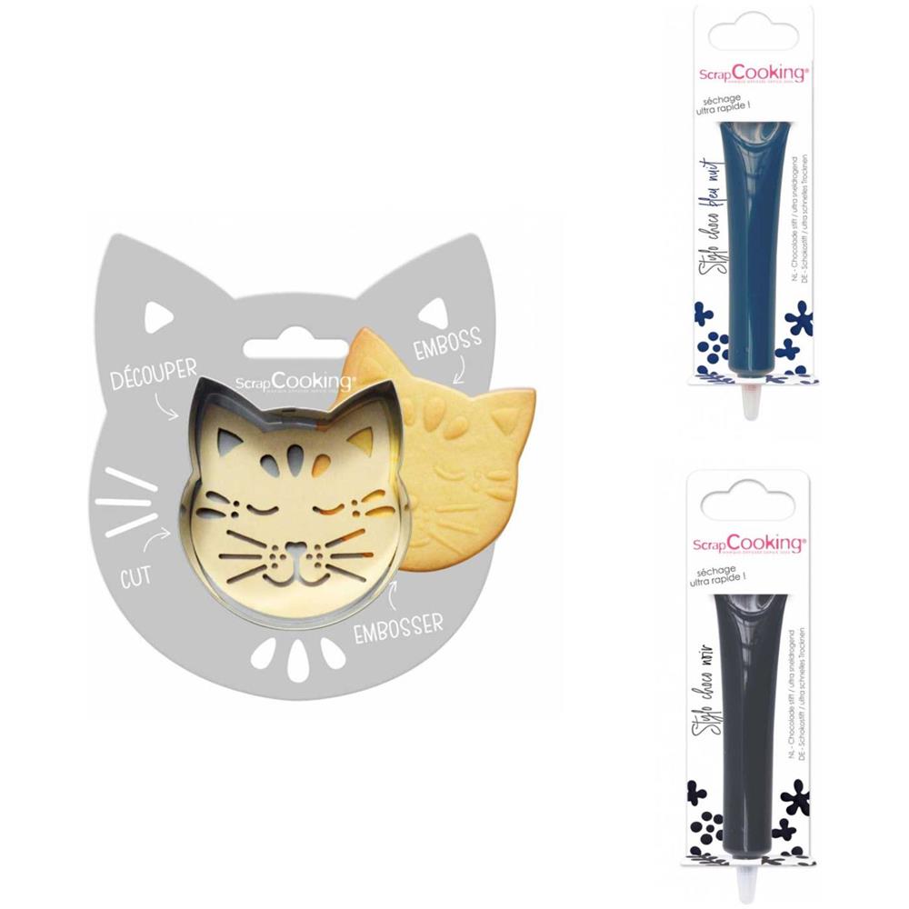 Kit Biscotti Di Sollievo Per Gatti + 2 Penne Al Cioccolato Blu Notte E Fondente - Foto 1