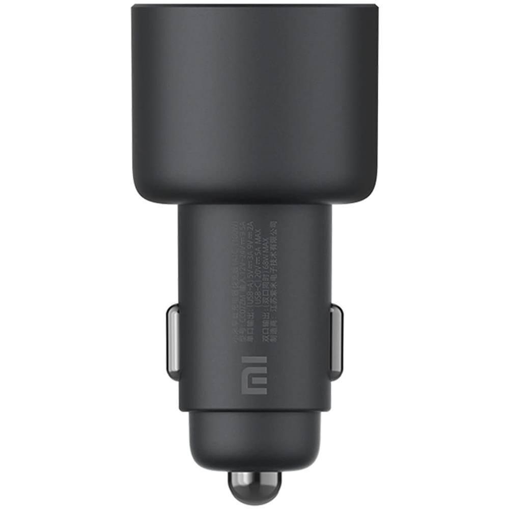 Caricabatterie da Auto Accendisigari 67 W 2 Porte USB-A + Tipo-C - Nero - Foto 2