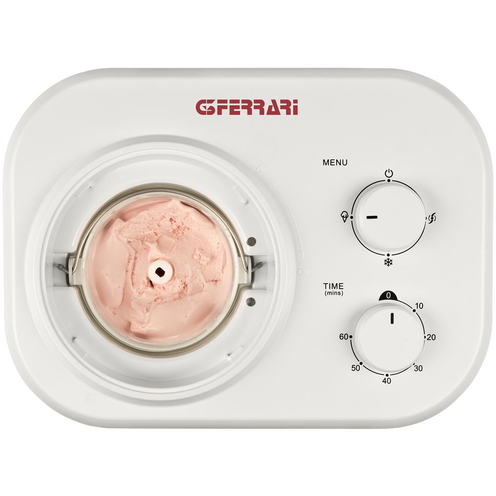 Gelatiera Neve con Compressore Capacità 1 Litro / 0.6 Kg Potenza 100 W Colore Bianco - Foto 2