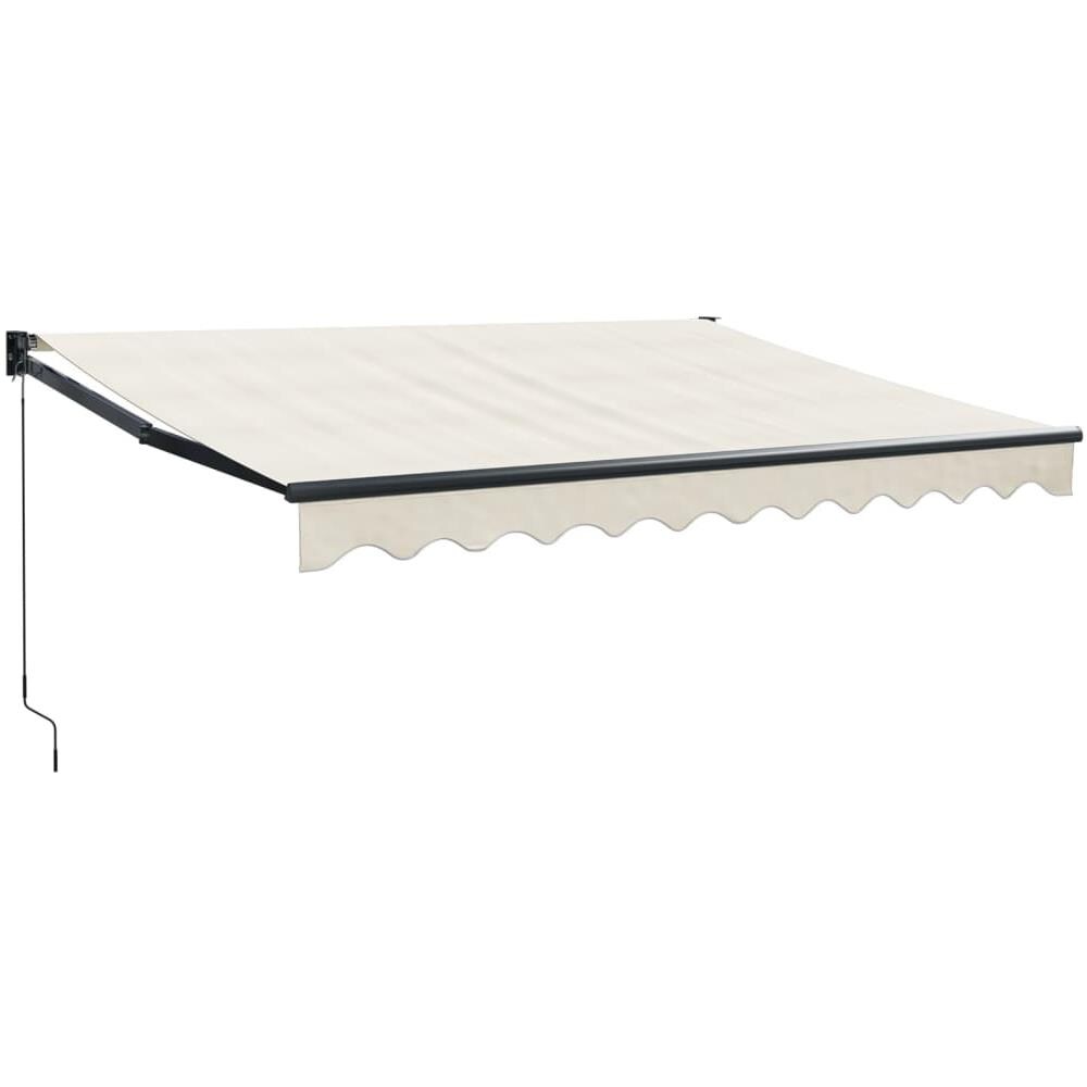 Tenda Da Sole Retrattile Crema 3,5x2,5 M In Tessuto E Alluminio - Foto 1