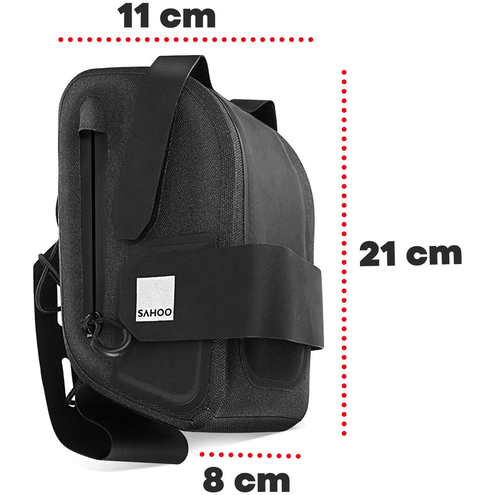 Borsa Bicicletta Capacità 1,5l Waterproof Portabottiglia Fissaggio Sellino Sahoo - Foto 2