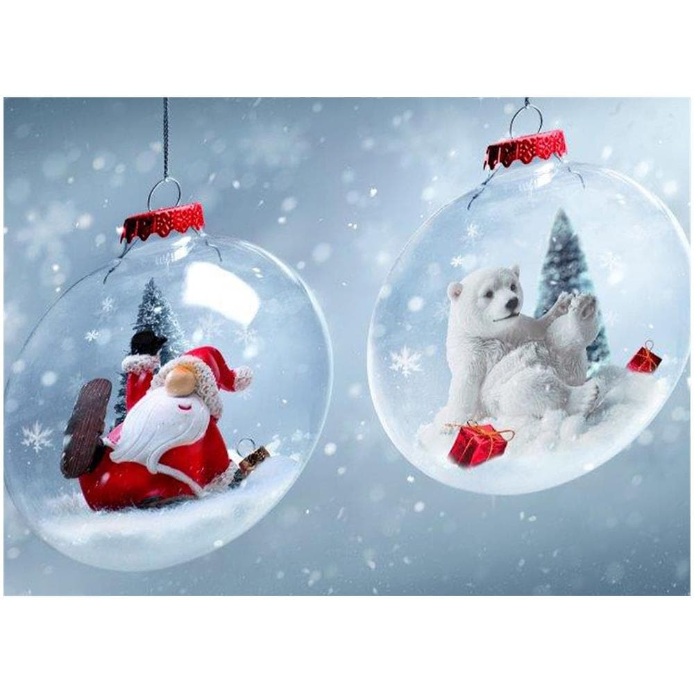 Tappeto Passatoia Cucina Antiscivolo Sottolavello Digitale Disegni Natalizi 50x400 Palline Natale - Foto 2