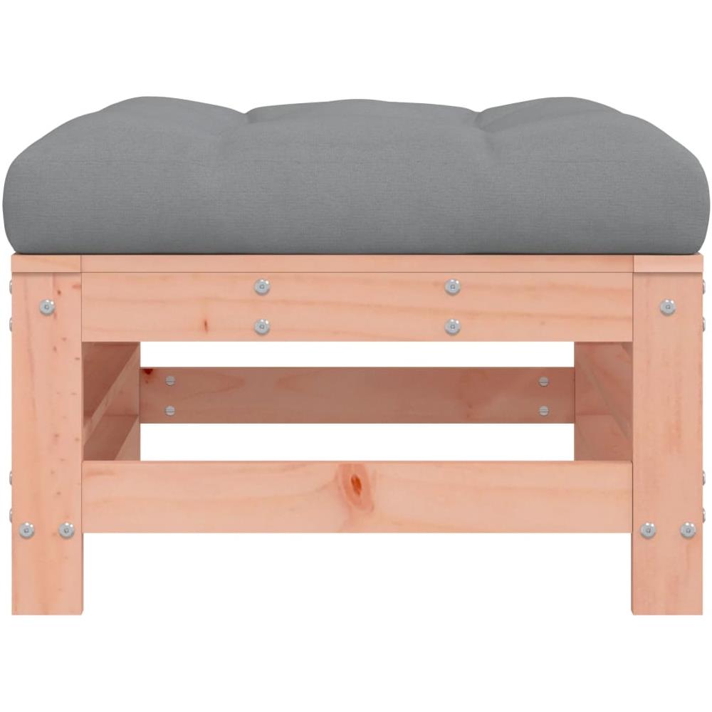 Poggiapiedi Da Giardino Con Cuscino Legno Massello Di Douglas - Foto 3