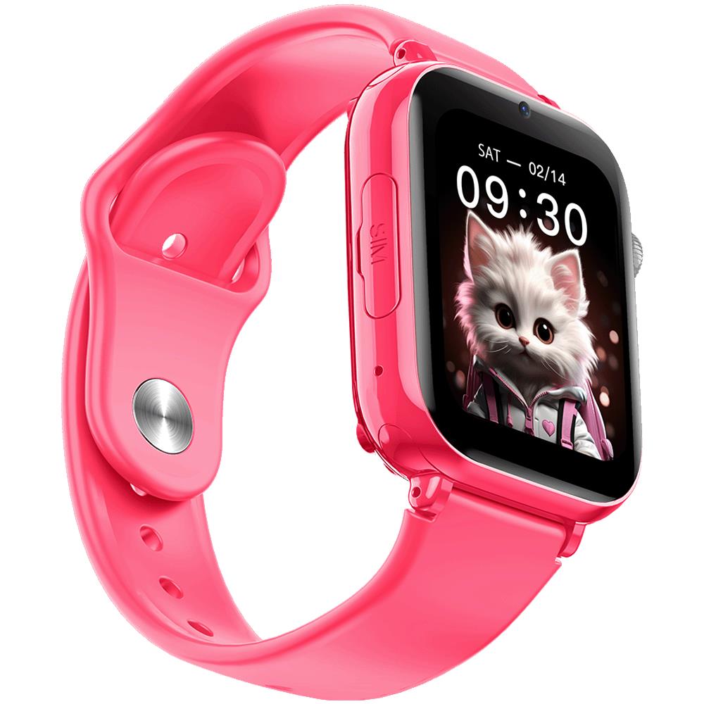 Smartwatch Per bambini FW59 Kiddo 4G Display 1.85" IPS Digitale 240 x 280 Pixel Touch screen Videochiamate GPS SOS Colore Rosa - Foto 3