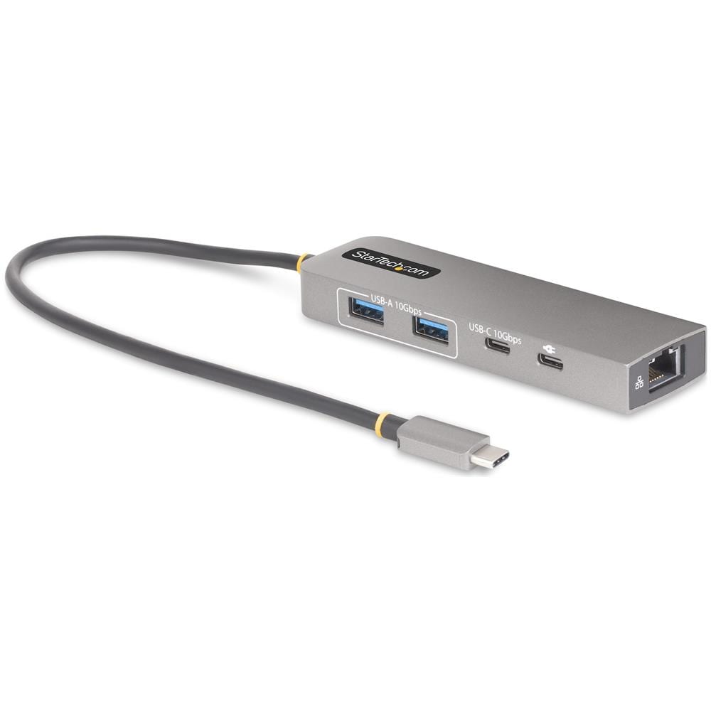Hub USB-C a 3 porte con Ethernet da 2,5 Gbps e porta Power Delivery Pass-through da 100W, USB 3.2 10Gbps, 2x USB-A / 1x USB-C, Hub adattatore USB Type-C portatile - Foto 1