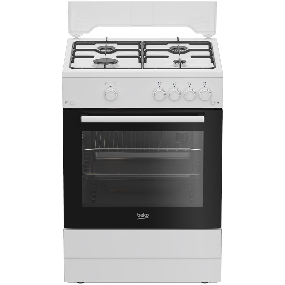 Cucina Gas FBG62010DW 4 Fuochi a Gas Forno Gas Classe A Dimensioni 60 x 60 cm Colore Bianco - Foto 1