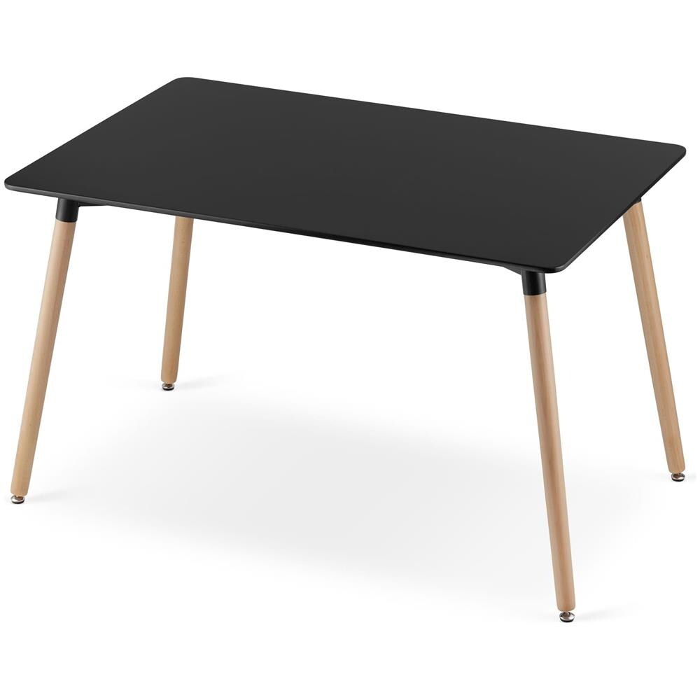 YURO Tavolo Faggio Nero Rettangolare - Foto 5