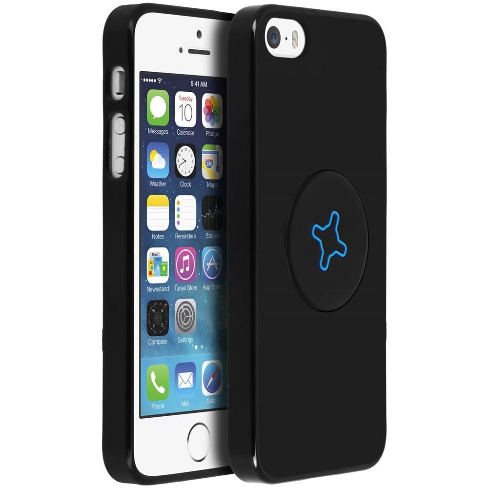Cover Iphone 5 / 5s / Se Silicone Ultra-leggera Secure Lock U. fix Mobilis Nero - Foto 2