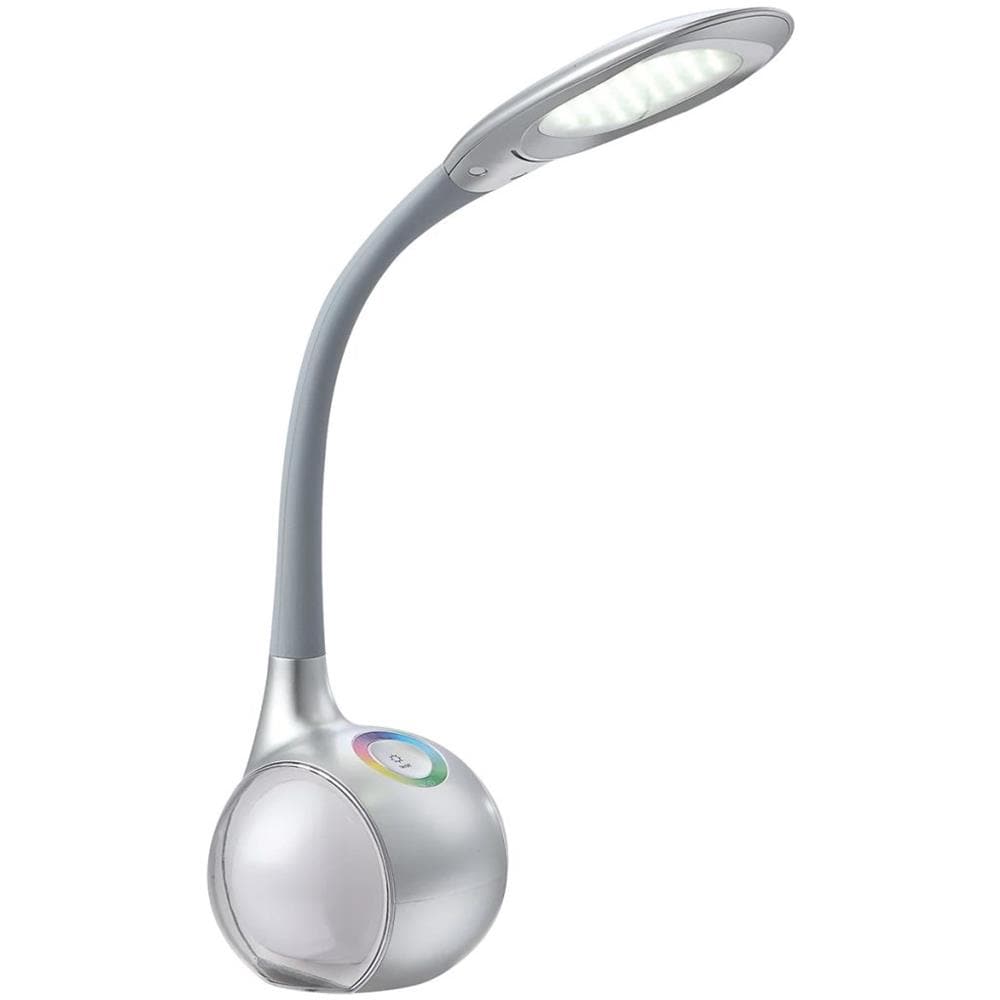 Lampada Da Scrivania A Led Tarron Argento Acrilico 58279 - Foto 1