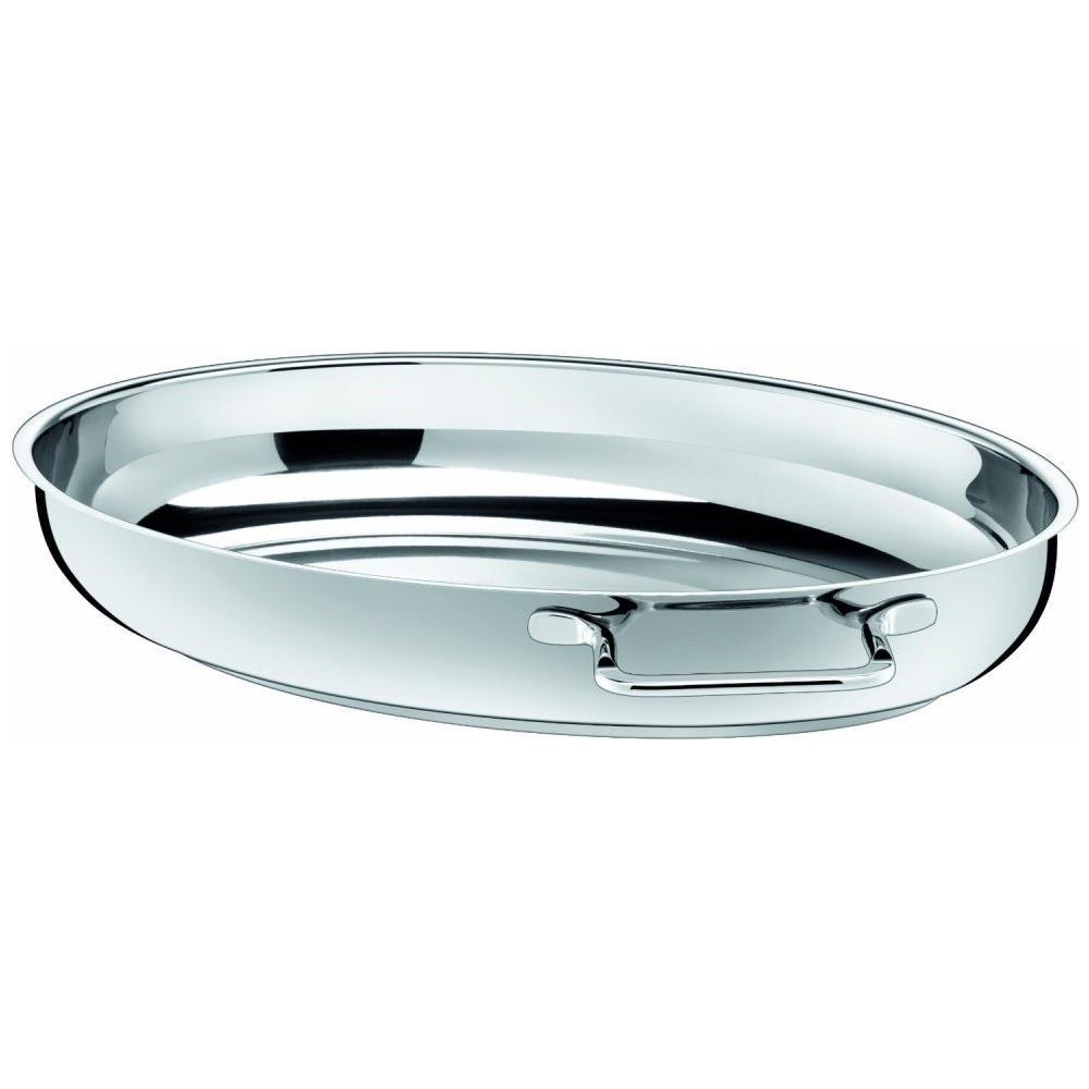 3038622211 - Pentola Ovale Con Coperchio, In Acciaio Inox, 38 X 26 Cm - Foto 2