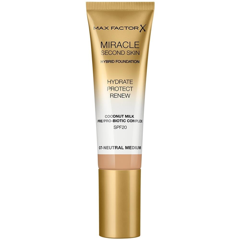 Miracle Touch Second Skin Found. spf20 #7neutral Medium 30 M - Foto 1