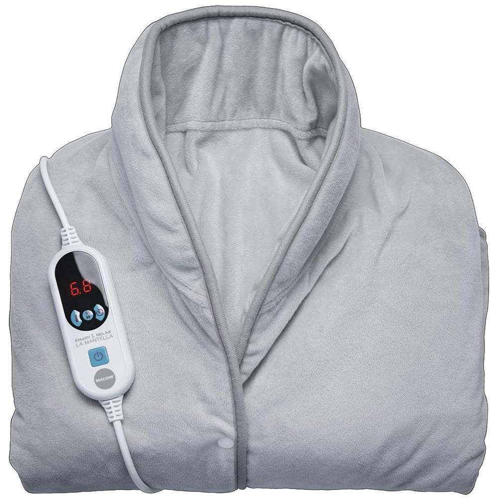 La Mantella Morbida Mantella Termica in Microfibra per Schiena Collo e Spalle Colore Grigio - Foto 1