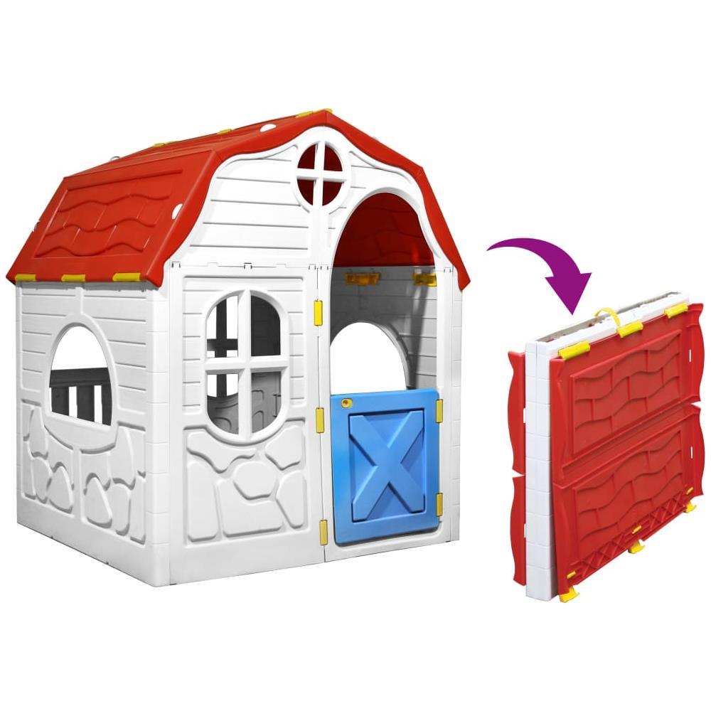 Casetta per Bambini Pieghevole con Porta e Finestre - Foto 3