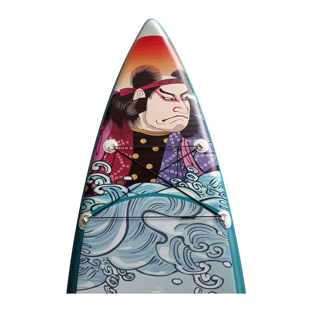 Sup Stand Up Paddle Tavola Gonfiabile Surf Board Warrior 10'6"" Con Pagaia E Tutti Gli Accessori 320cm X 83cm X 15cm Portata 150kg 3 Pinne - Foto 2