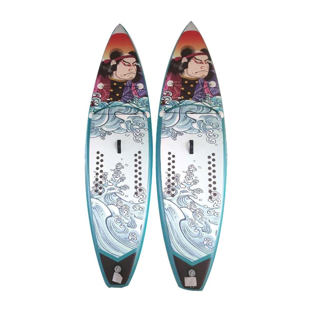 Sup Stand Up Paddle Tavola Gonfiabile Surf Board Warrior 10'6"" Con Pagaia E Tutti Gli Accessori 320cm X 83cm X 15cm Portata 150kg 3 Pinne - Foto 3