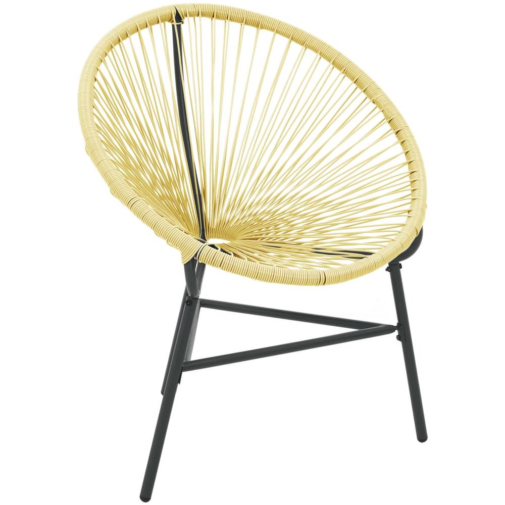 Sedia Acapulco da Giardino in Polyrattan Beige - Foto 2