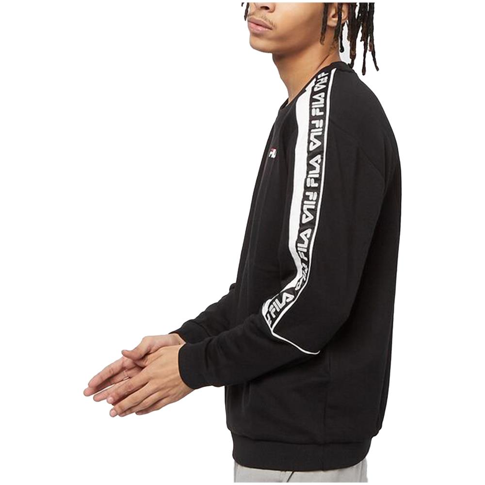 Felpa Da Uomo Girocollo Teom Nera Codice 688812-e09 - Foto 2