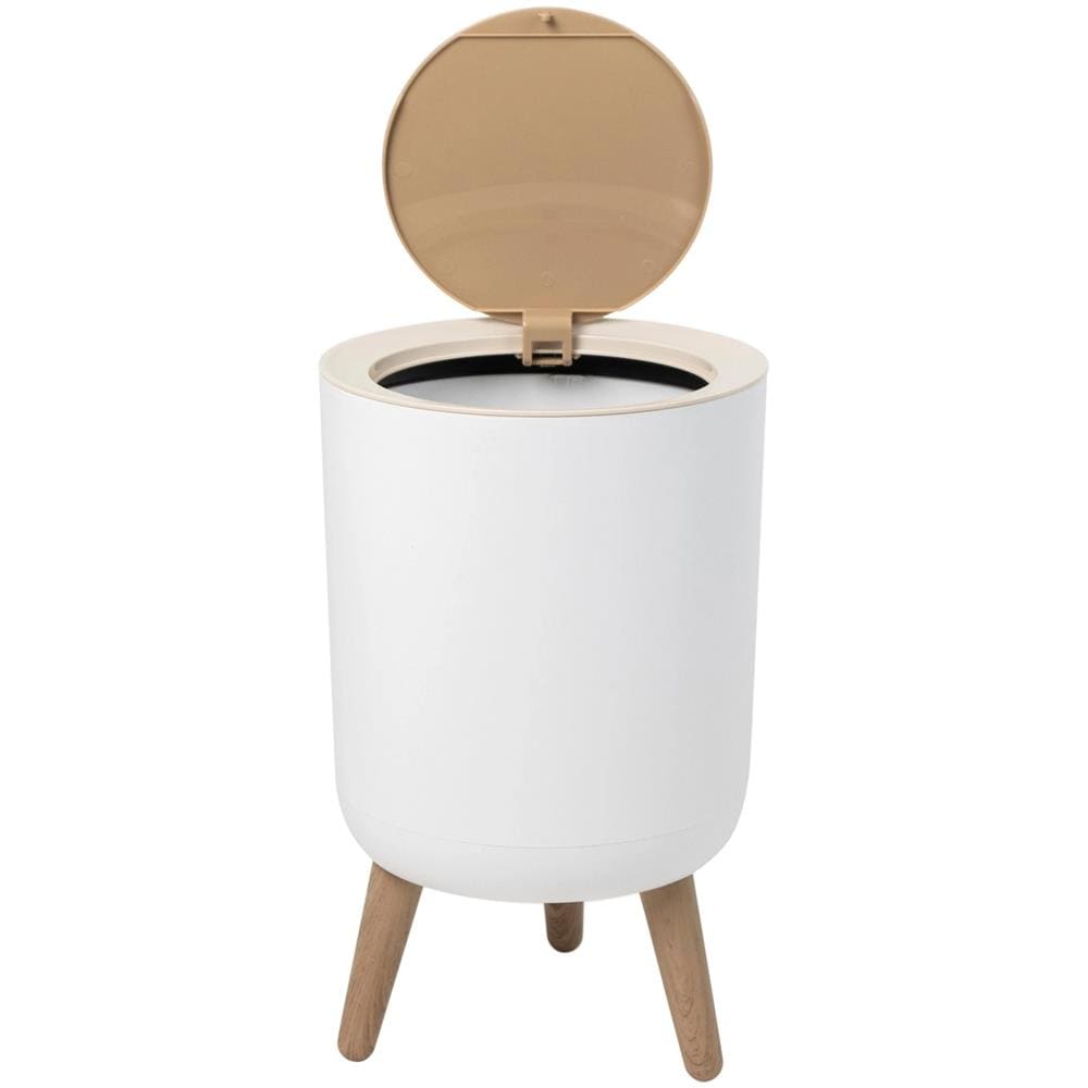 Pattumiera 7l Bianco / legno - Bat-979699-002 - Foto 2