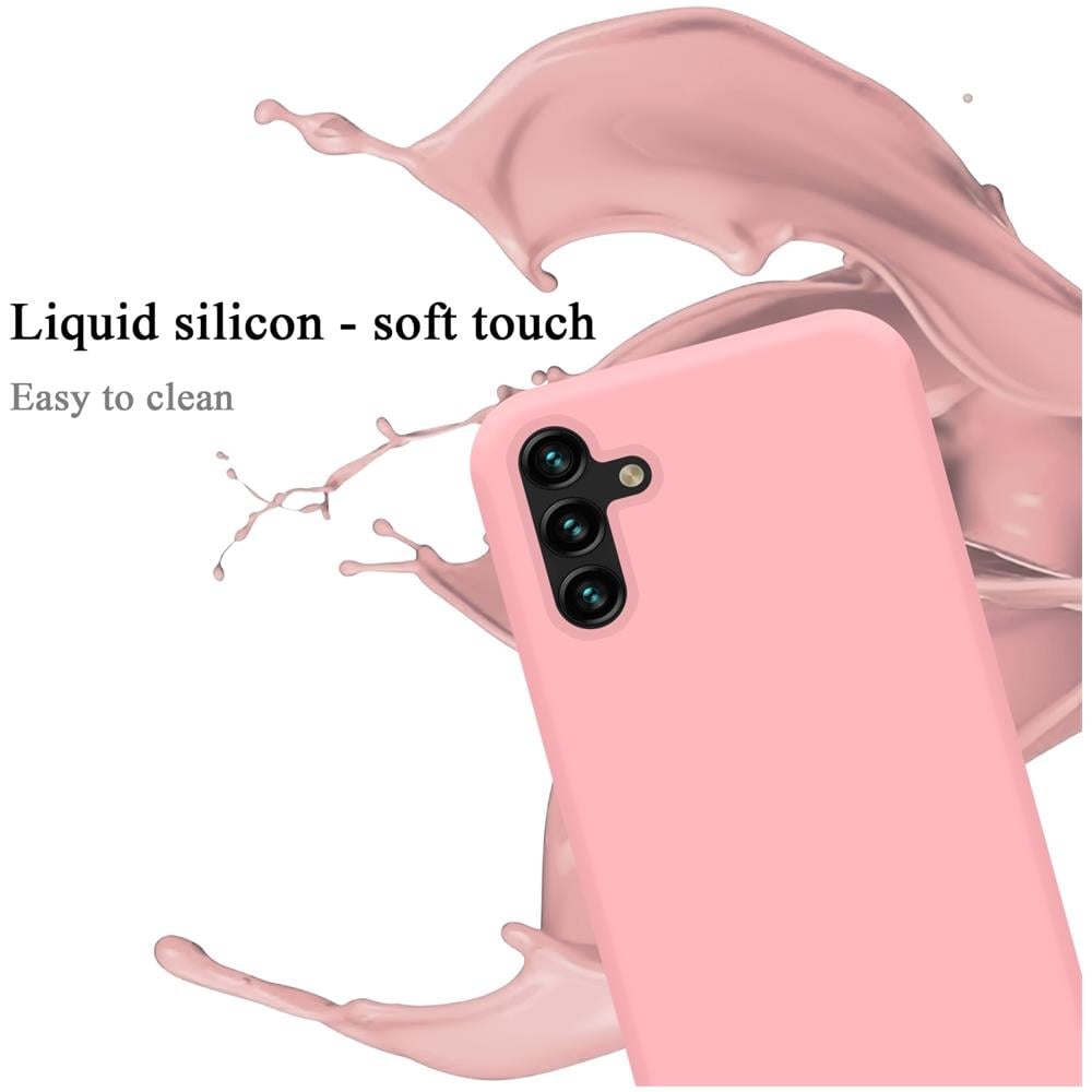 Custodia Compatibile Con Samsung Galaxy A13 5g In Liquid Rosa - Coperchio Protettivo In Silicone Tpu Flessibile - Foto 2