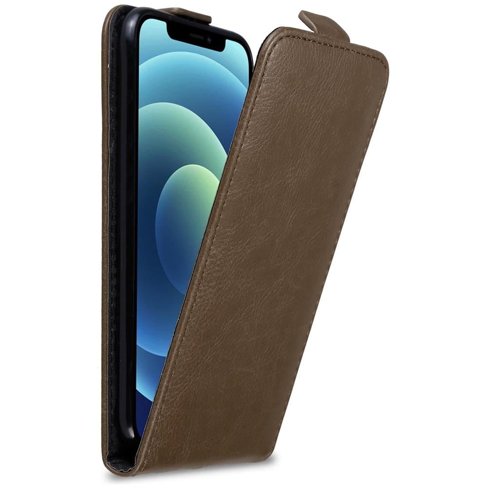 Custodia Compatibile Con Apple Iphone 12 / Iphone 12 Pro In Bruno Caffè - Coperchio Protettivo In Design Flip Con Chiusura Magnetica - Foto 1