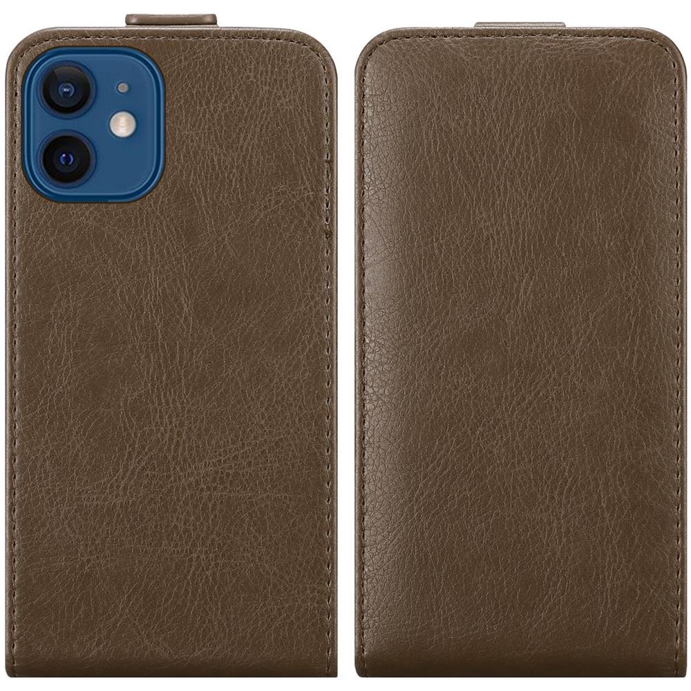 Custodia Compatibile Con Apple Iphone 12 / Iphone 12 Pro In Bruno Caffè - Coperchio Protettivo In Design Flip Con Chiusura Magnetica - Foto 8
