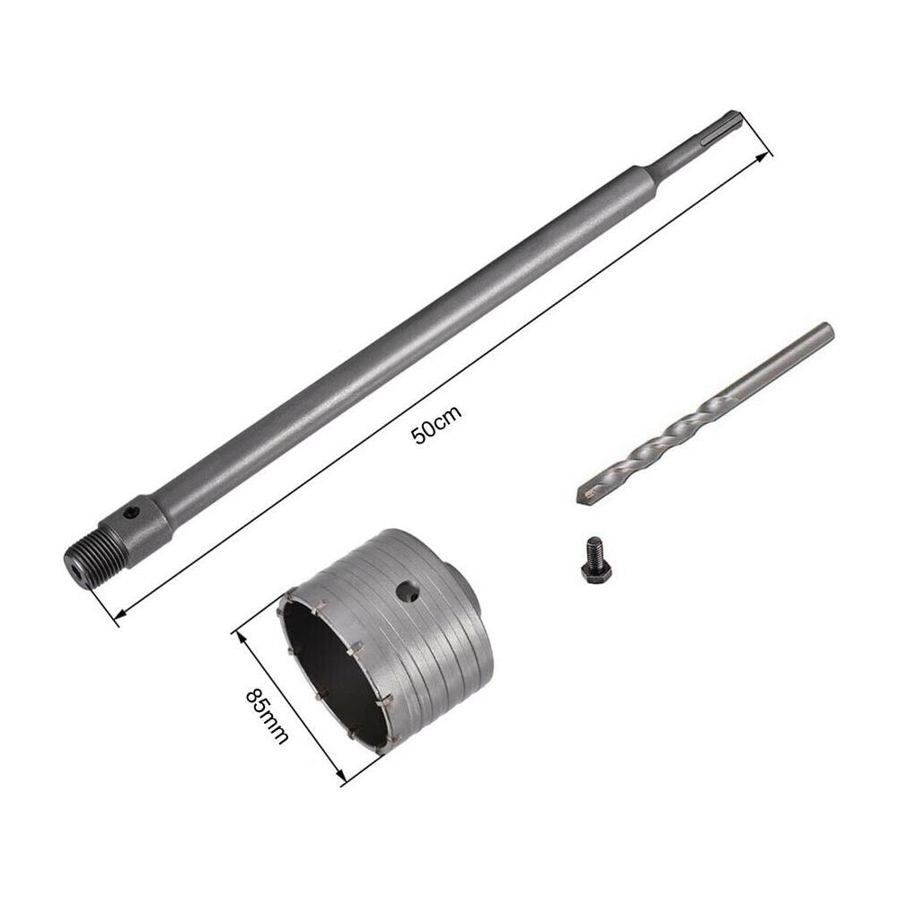 Fresa A Tazza 85 Mm Asta Prolunga 50 Cm Per Trapano Attacco Sds Plus - Foto 1