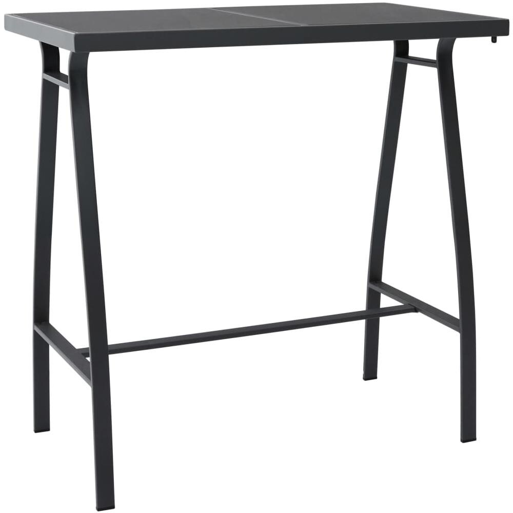 Set Bar Da Giardino 5 Pz Nero E Grigio - Foto 3