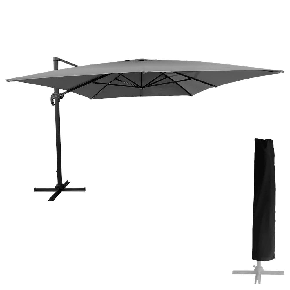 Ombrello Offset Molokai Rettangolare 3x4m Grigio + Copertura - Foto 1