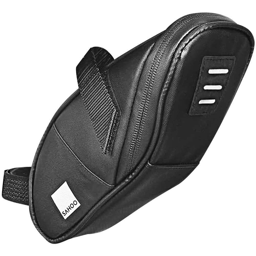 Borsa Da Bicicletta Waterproof,5l Fissaggio Sellino Chiusura Lampo Sahoo Nera - Foto 1