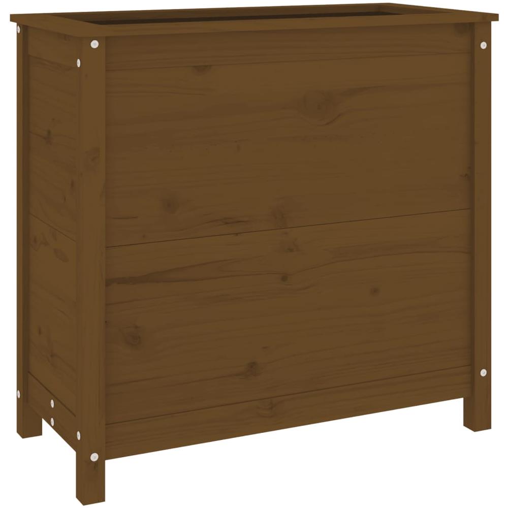 Fioriera Da Giardino Miele 82,5x40x78 Cm Legno Massello Di Pino - Foto 2